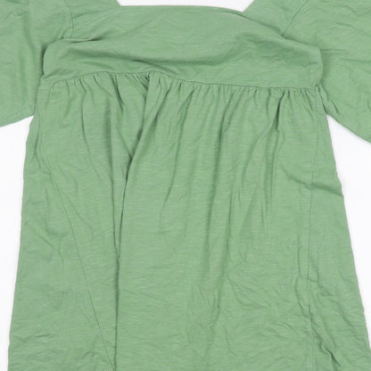 Womens UK Size 8 ASOS Green Basic T-Shirt