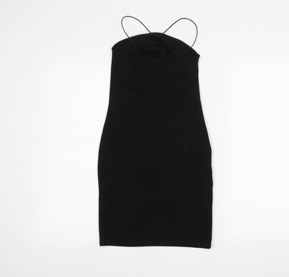 Boohoo Womens Black   Pencil Dress  Size 6