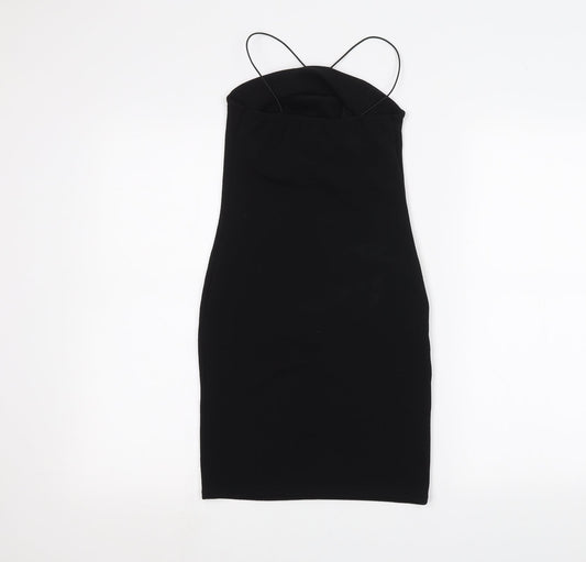 Boohoo Womens Black   Pencil Dress  Size 6