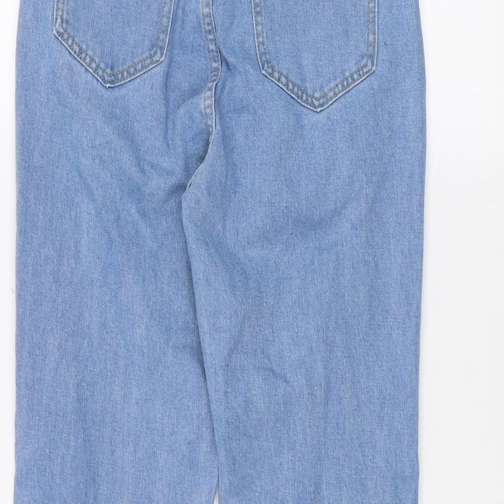 SheIn Womens Blue  Denim Straight Jeans Size S L25 in