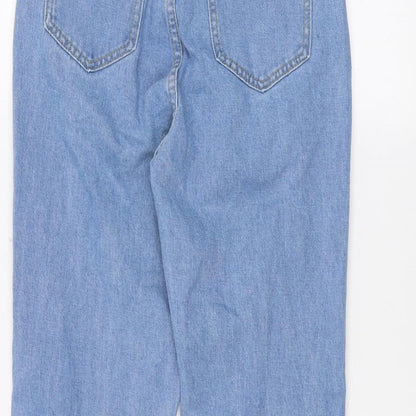 SheIn Womens Blue  Denim Straight Jeans Size S L25 in
