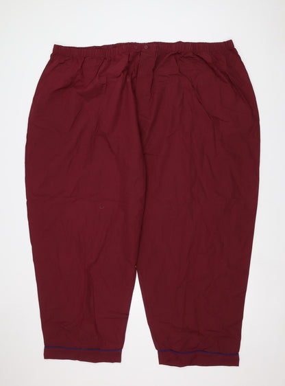 sleepy joes Mens Red   Sweatpants Trousers Size 4XL L26 in