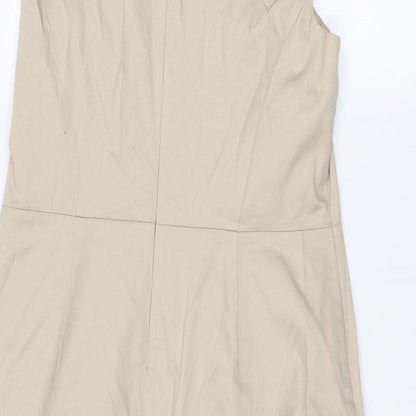 Womens UK Size 16 Savoir Beige Basic T-Shirt