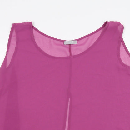 Womens UK Size 14 CMD Purple Basic Blouse