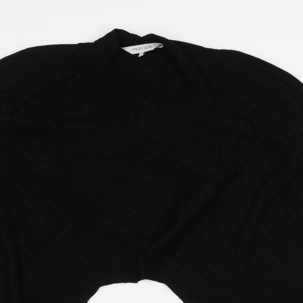 Womens UK Size S Preview Black Cardigan Jumper