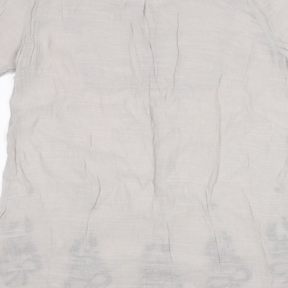 Womens UK Size M JUST ELEGANCE Grey Basic T-Shirt