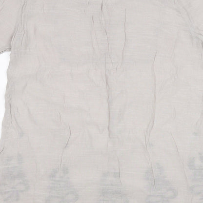 Womens UK Size M JUST ELEGANCE Grey Basic T-Shirt
