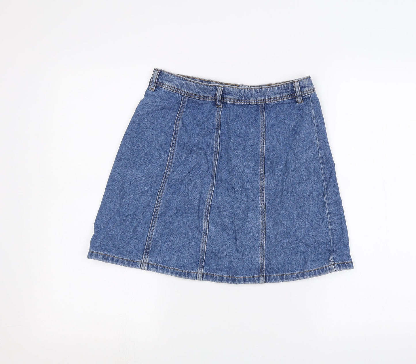 H&M Womens Blue  Denim A-Line Skirt Size 10