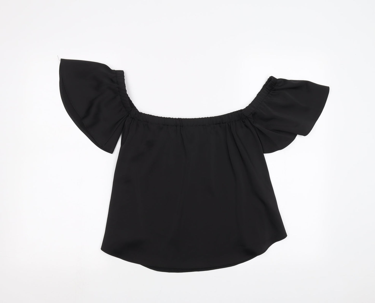 Womens UK Size 6 New Look Black Basic T-Shirt