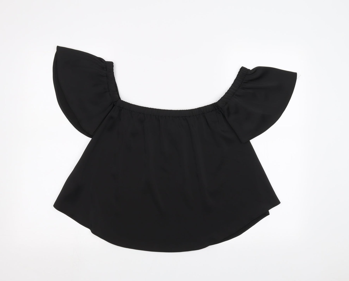 Womens UK Size 6 New Look Black Basic T-Shirt