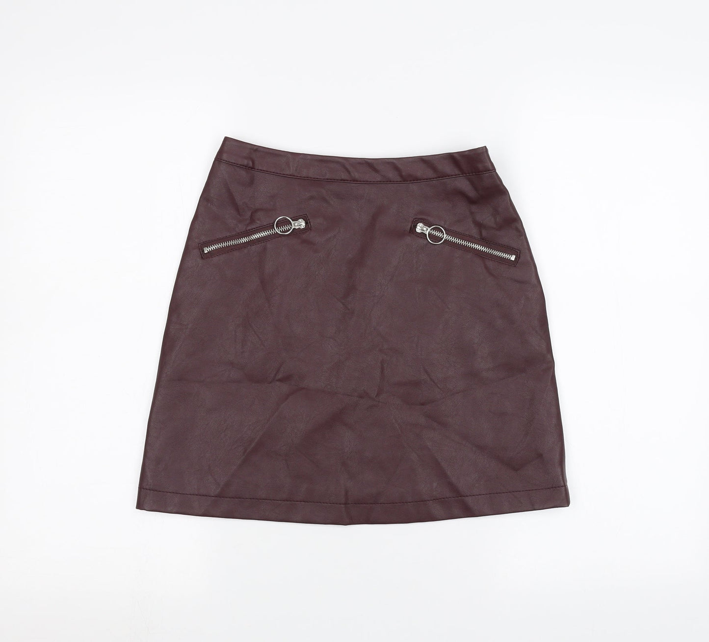 Primark Womens Red   A-Line Skirt Size 6