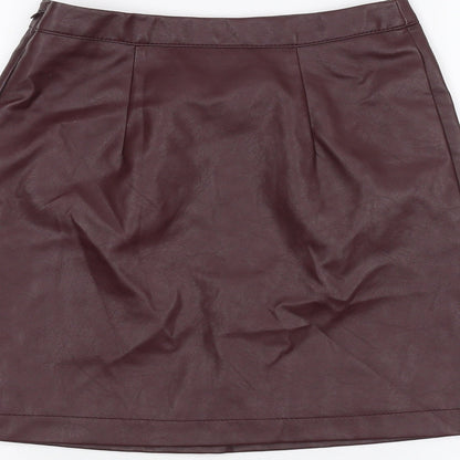 Primark Womens Red   A-Line Skirt Size 6