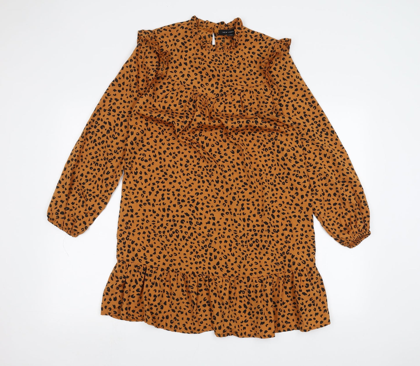 Womens UK Size 6 New Look Orange Basic Blouse