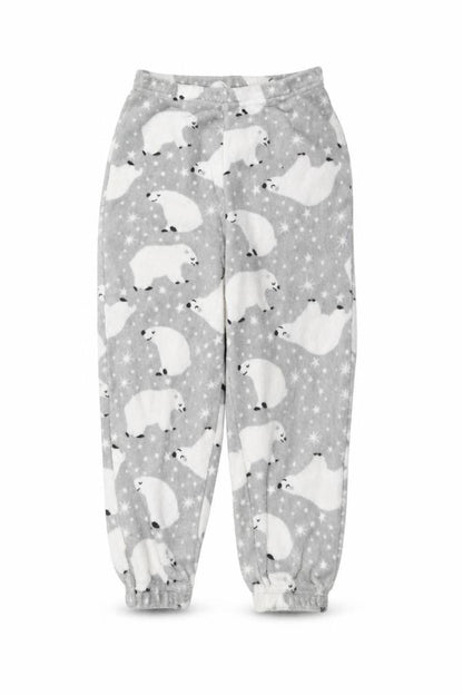 just like you Girls Grey   Sweatpants Trousers Size 8-9 Years - polar bear