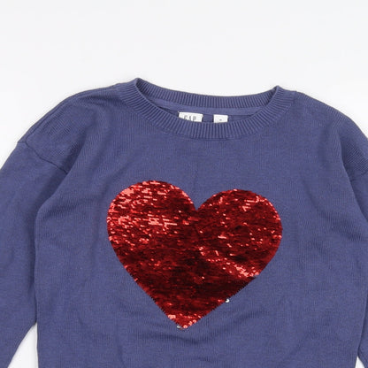 Gap Girls Blue   Pullover Jumper Size M