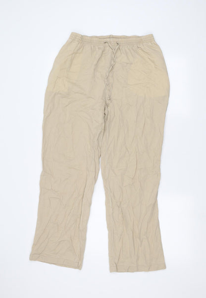 Womens UK Size 14 Marks and Spencer Regular Fit  Brown Trousers