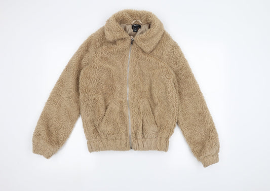 Womens UK Size S New Look Brown Jacket