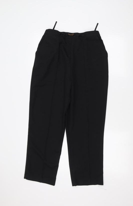 Matalan Womens Black   Trousers  Size 14 L24 in