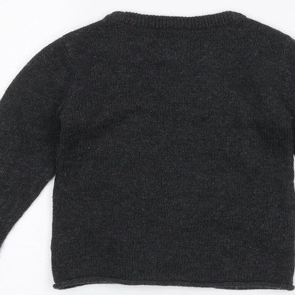 TU Girls Black   Pullover Jumper Size 3-4 Years