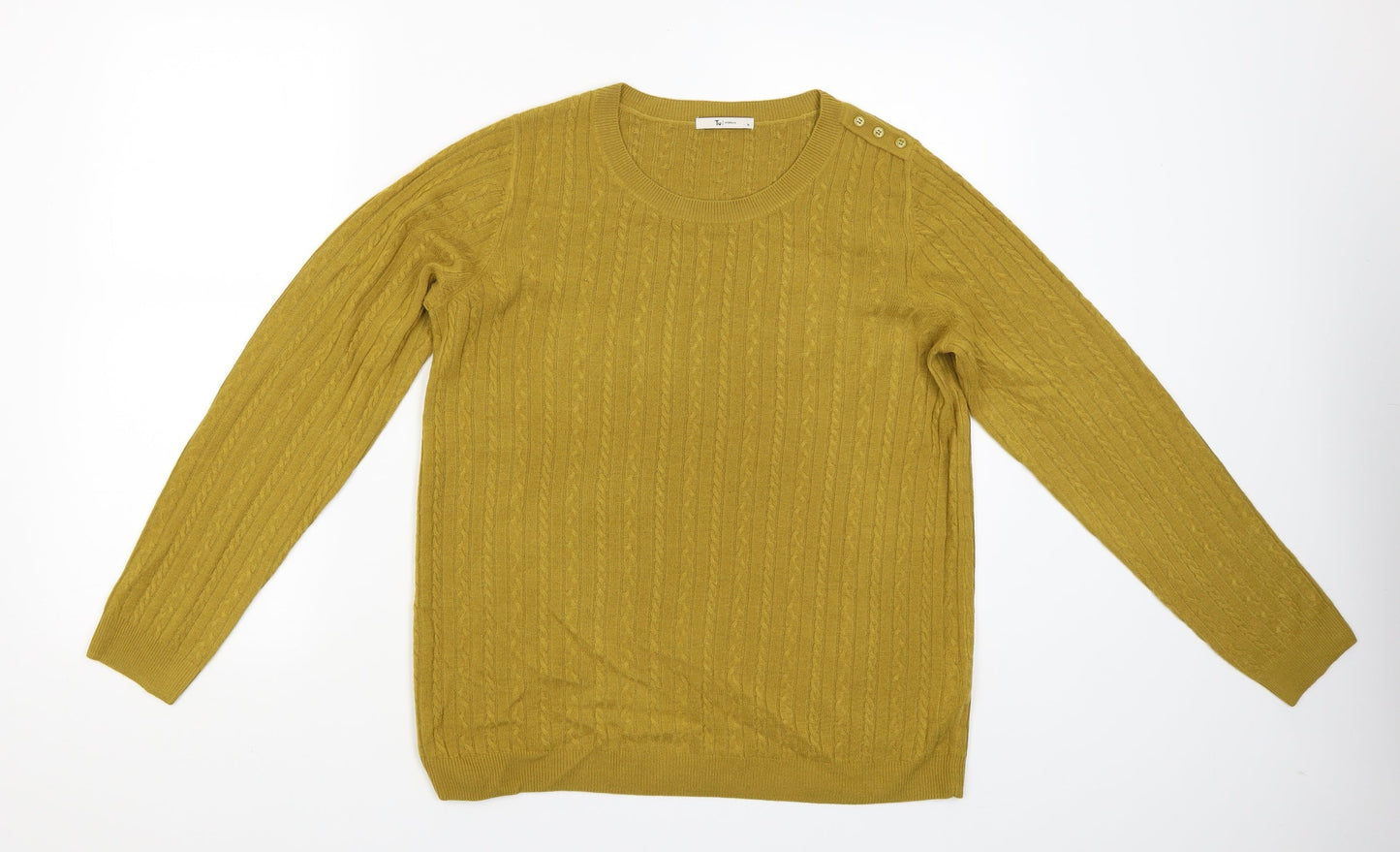 TU Womens Gold   Pullover Jumper Size 14