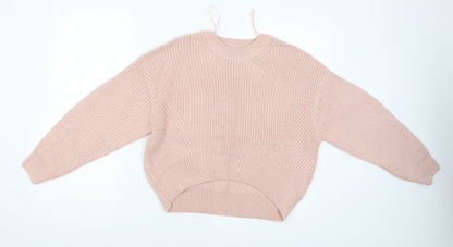Womens UK Size S New Look Pink Pullover Jumper
