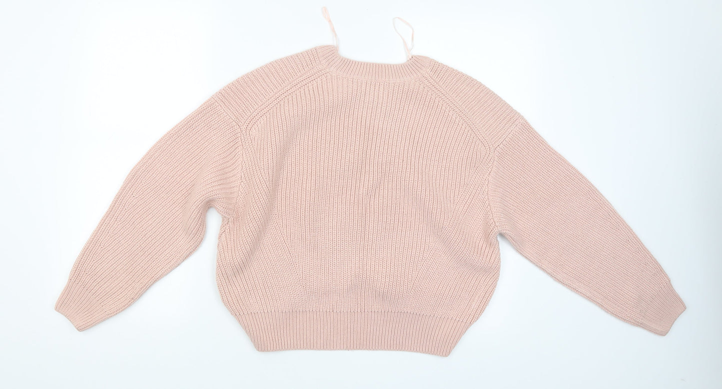 Womens UK Size S New Look Pink Pullover Jumper