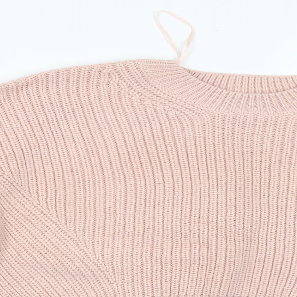 Womens UK Size S New Look Pink Pullover Jumper