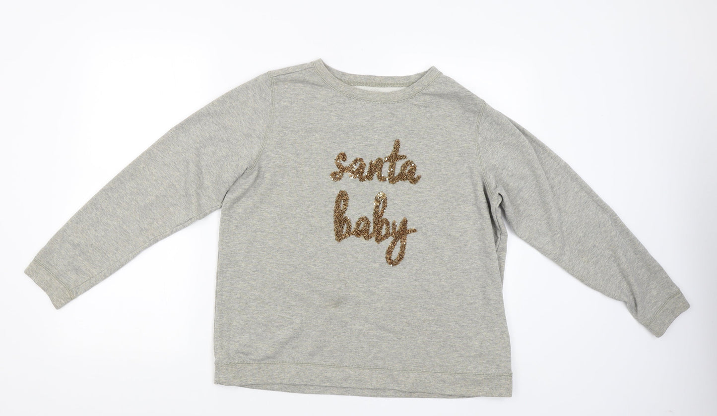 Nutmeg Womens Grey   Pullover Jumper Size 12