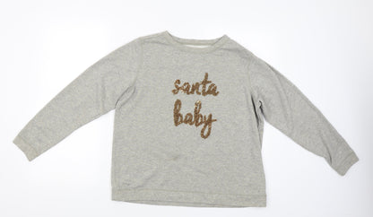 Nutmeg Womens Grey   Pullover Jumper Size 12