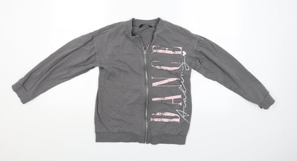 George Girls Grey   Full Zip Jumper Size 12-13 Years