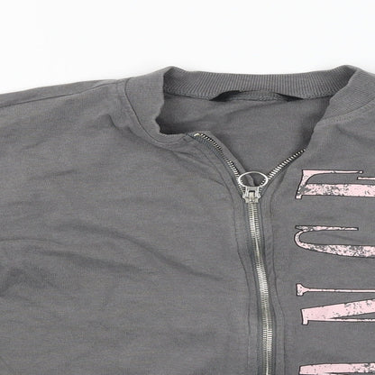 George Girls Grey   Full Zip Jumper Size 12-13 Years
