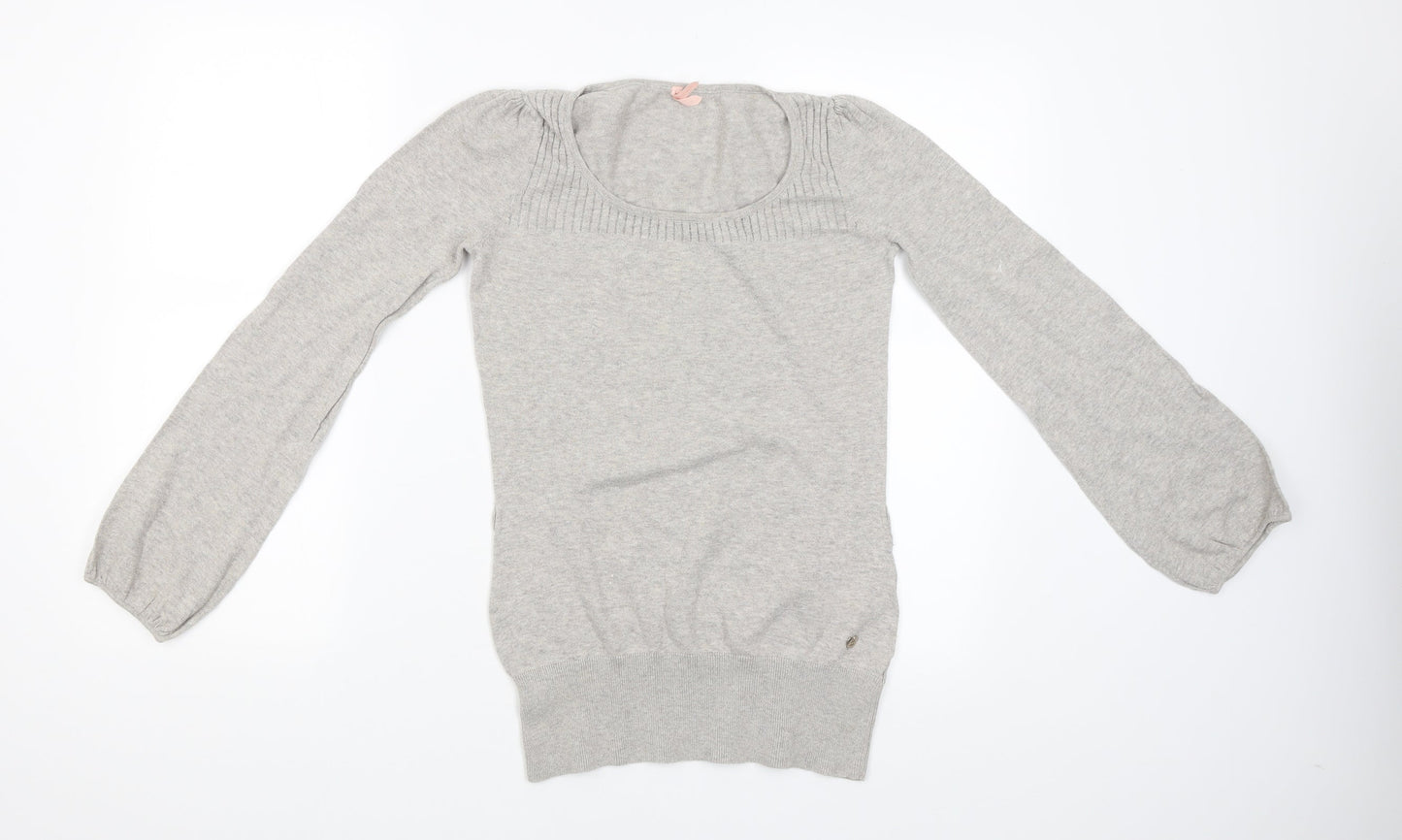 Womens UK Size S Miso Grey Pullover Jumper