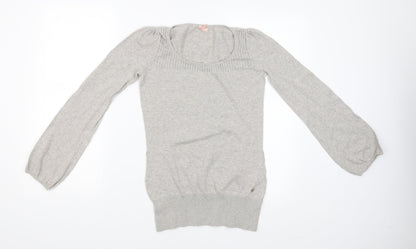 Womens UK Size S Miso Grey Pullover Jumper