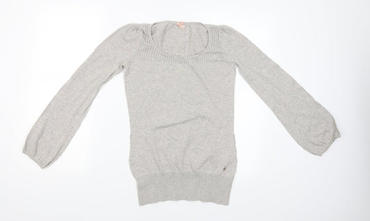 Womens UK Size S Miso Grey Pullover Jumper