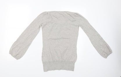 Womens UK Size S Miso Grey Pullover Jumper