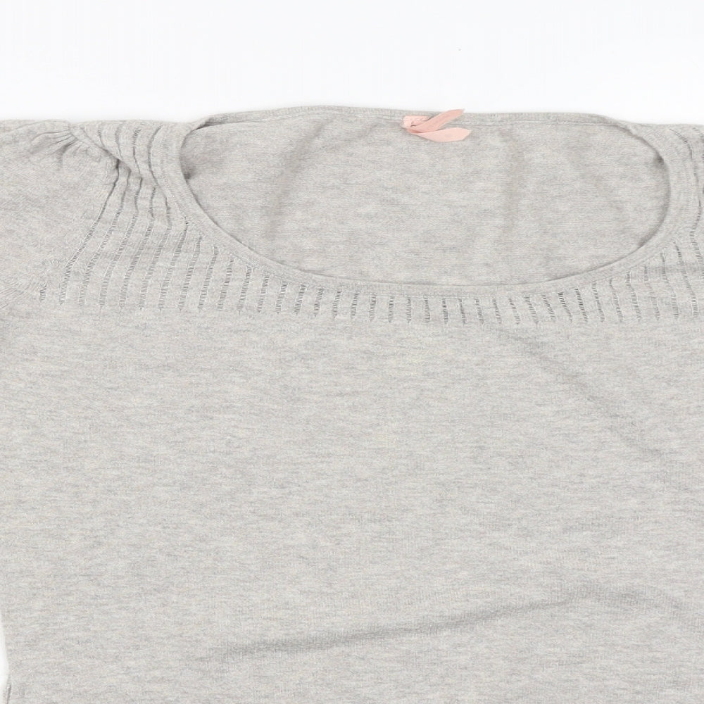 Womens UK Size S Miso Grey Pullover Jumper