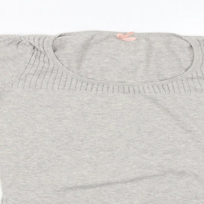 Womens UK Size S Miso Grey Pullover Jumper