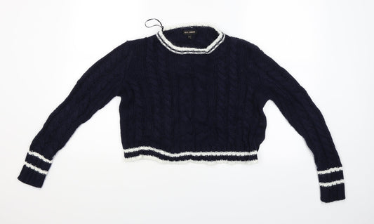 Womens UK Size S QED London Blue Pullover Jumper