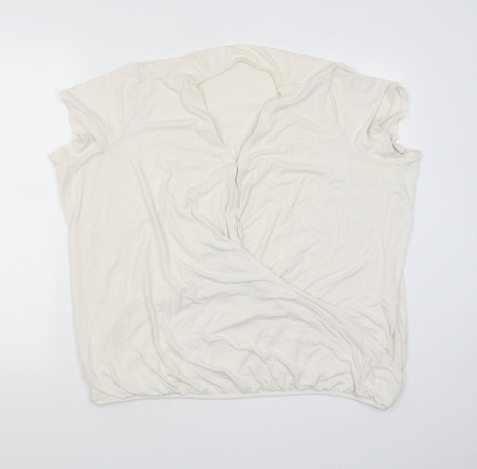 George Womens White   Basic Blouse Size 24