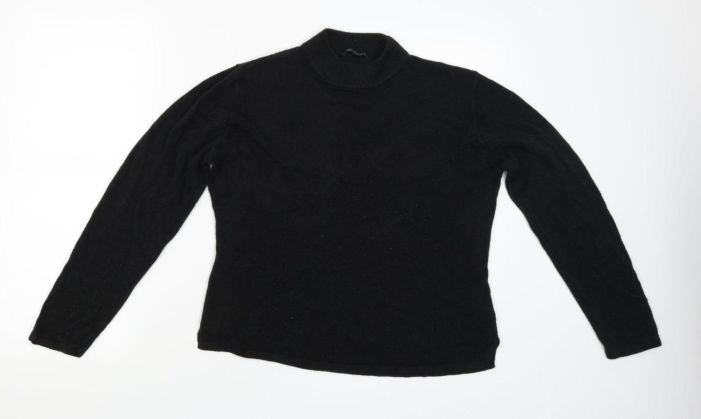 Womens UK Size L Sarah Hamilton Black Pullover Jumper