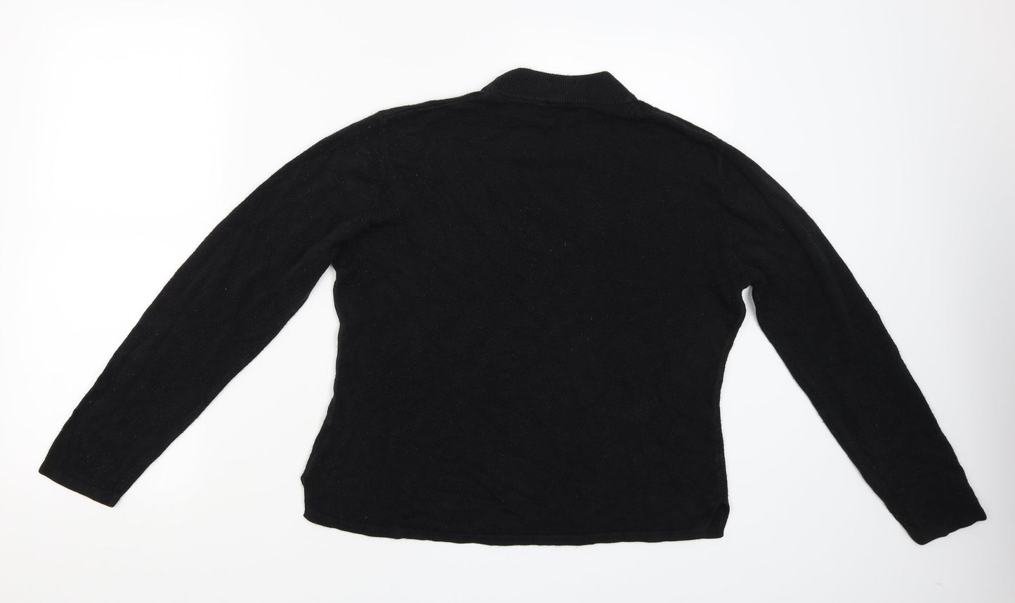 Womens UK Size L Sarah Hamilton Black Pullover Jumper