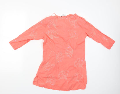 Womens UK Size 8 New Look Pink Basic Blouse