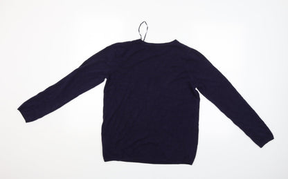 Womens UK Size 16 M&S Blue Pullover Jumper