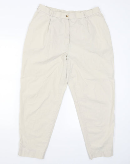 Marks and Spencer Mens Beige   Capri Trousers Size 18 L25 in
