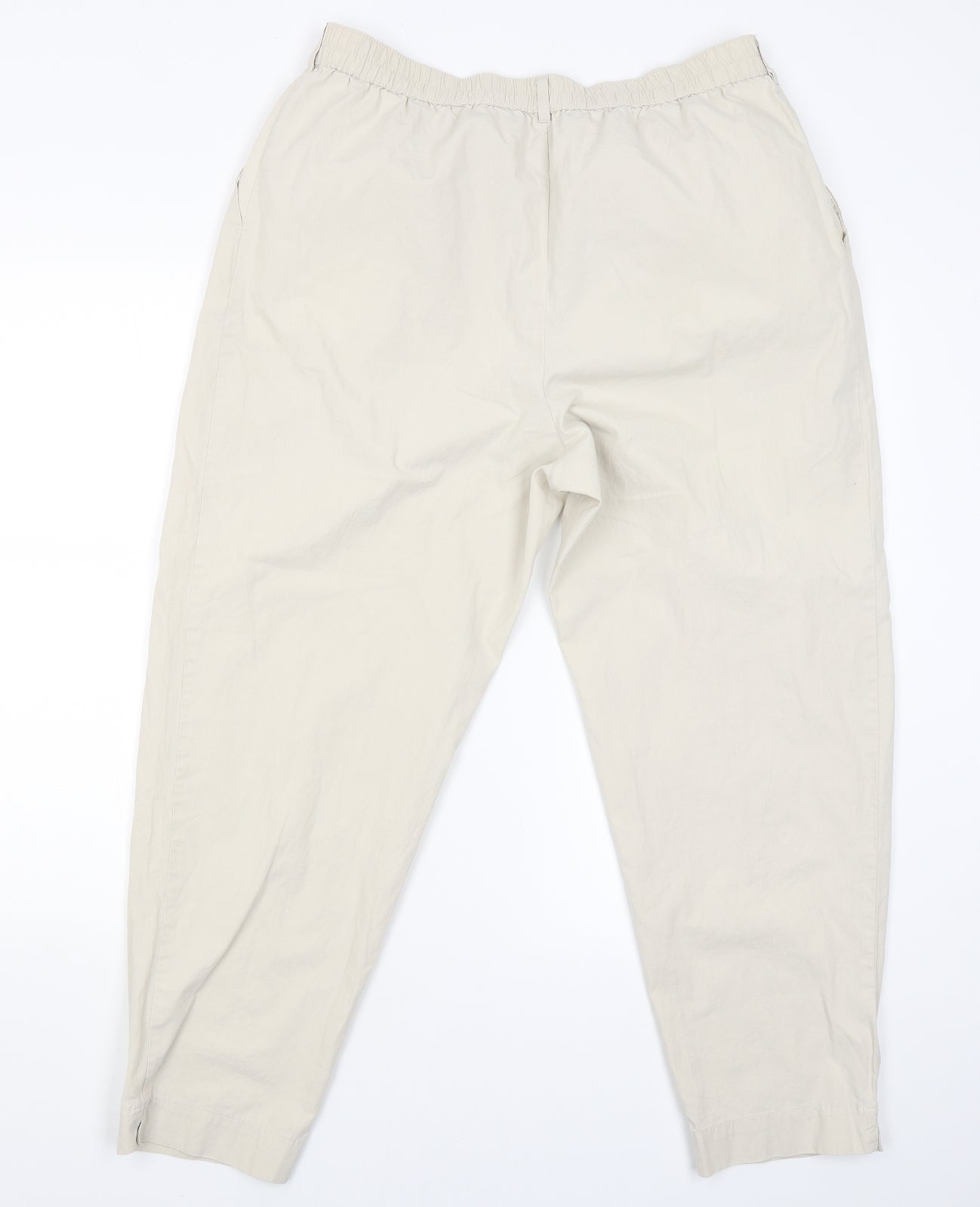 Marks and Spencer Mens Beige   Capri Trousers Size 18 L25 in