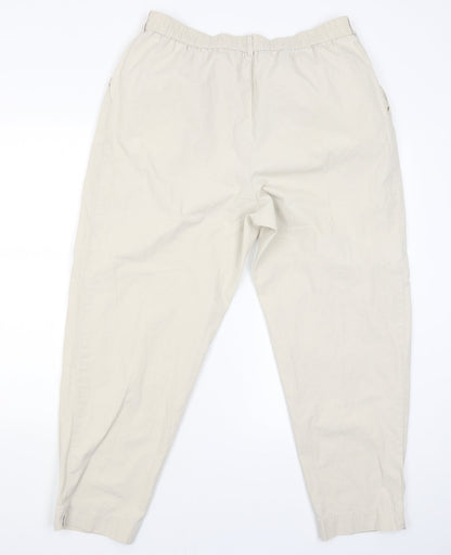 Marks and Spencer Mens Beige   Capri Trousers Size 18 L25 in