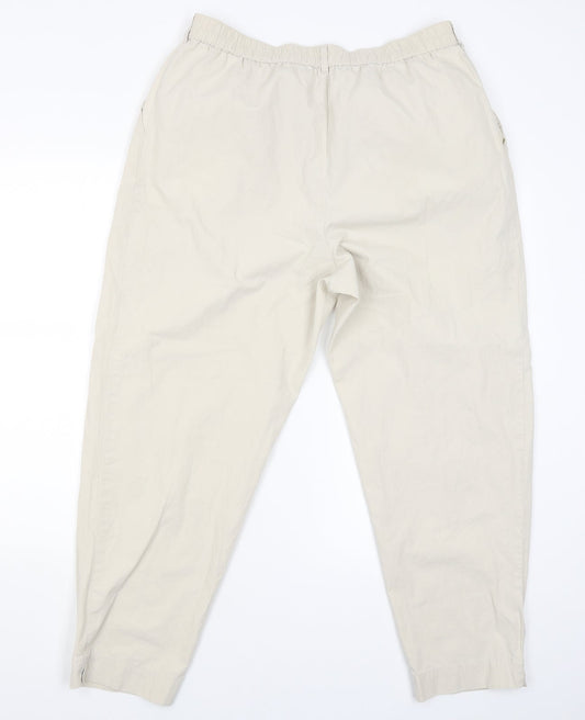 Marks and Spencer Mens Beige   Capri Trousers Size 18 L25 in
