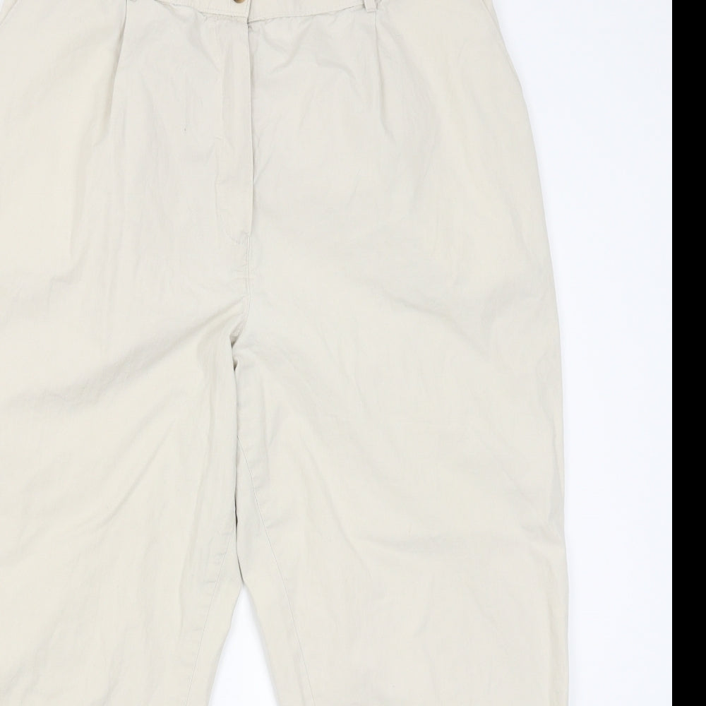 Marks and Spencer Mens Beige   Capri Trousers Size 18 L25 in