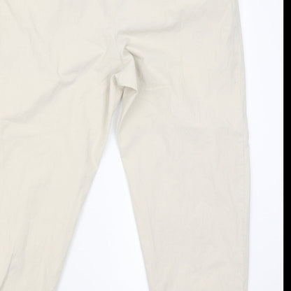 Marks and Spencer Mens Beige   Capri Trousers Size 18 L25 in