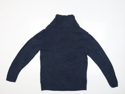 Womens UK Size M Peacocks Blue Pullover Jumper